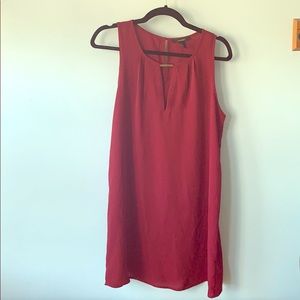 Raspberry chiffon dress